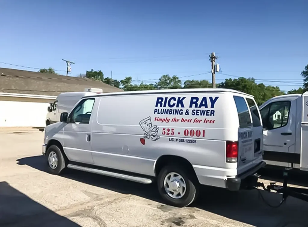 rick ray & sons plumbing, inc. service vehicle springfield illinois