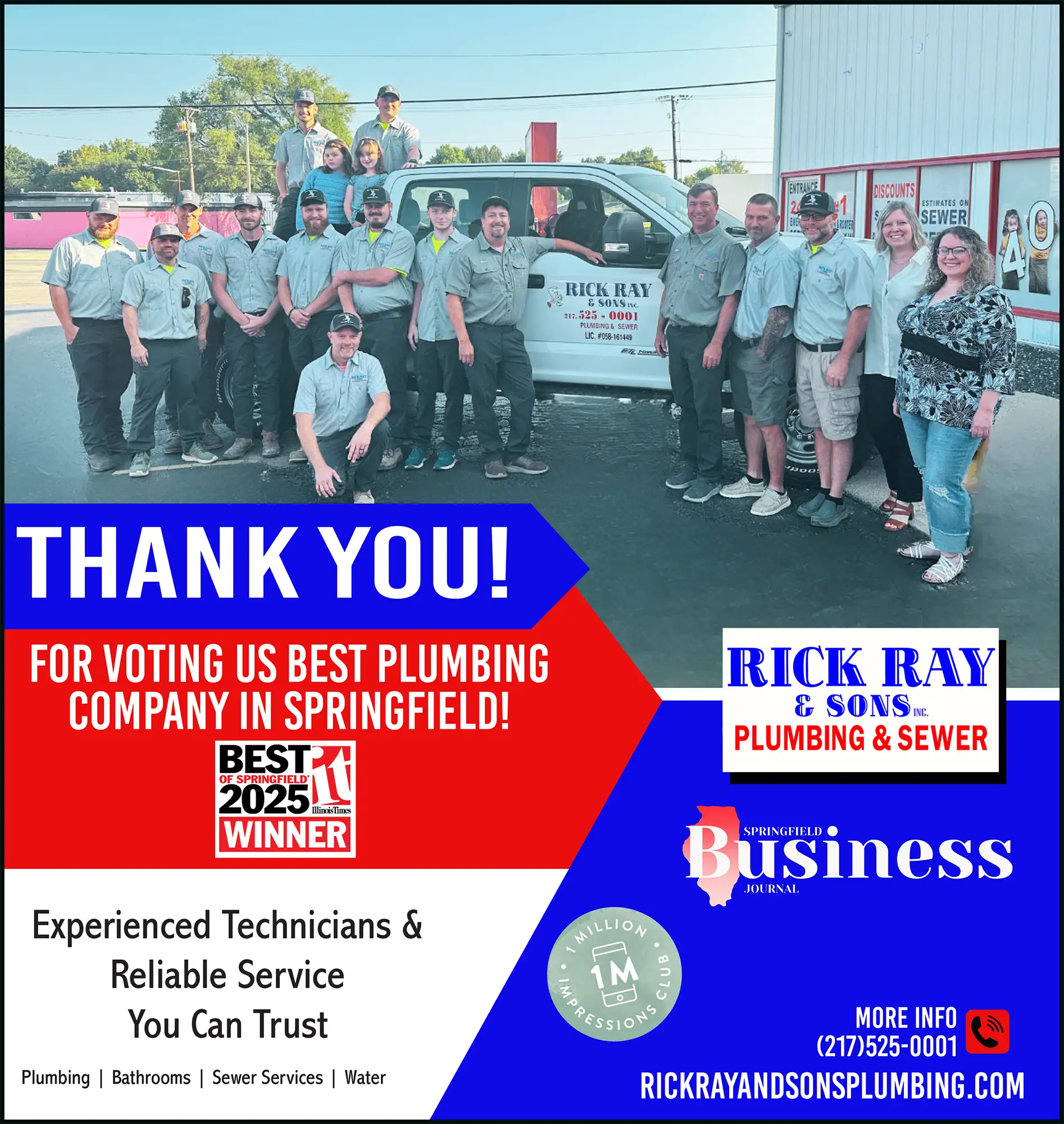 The Rick Ray and Sons team thanks you!